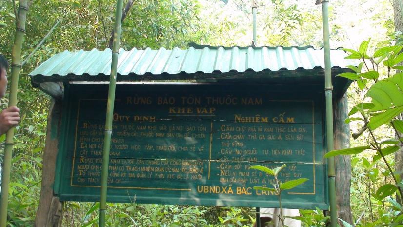 Forest and land allocation to villages for management and protection in Bac Lang commune, Dinh Lap district, Lang Son	province	